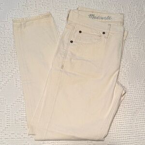 Madewell Off-White Denim Pants